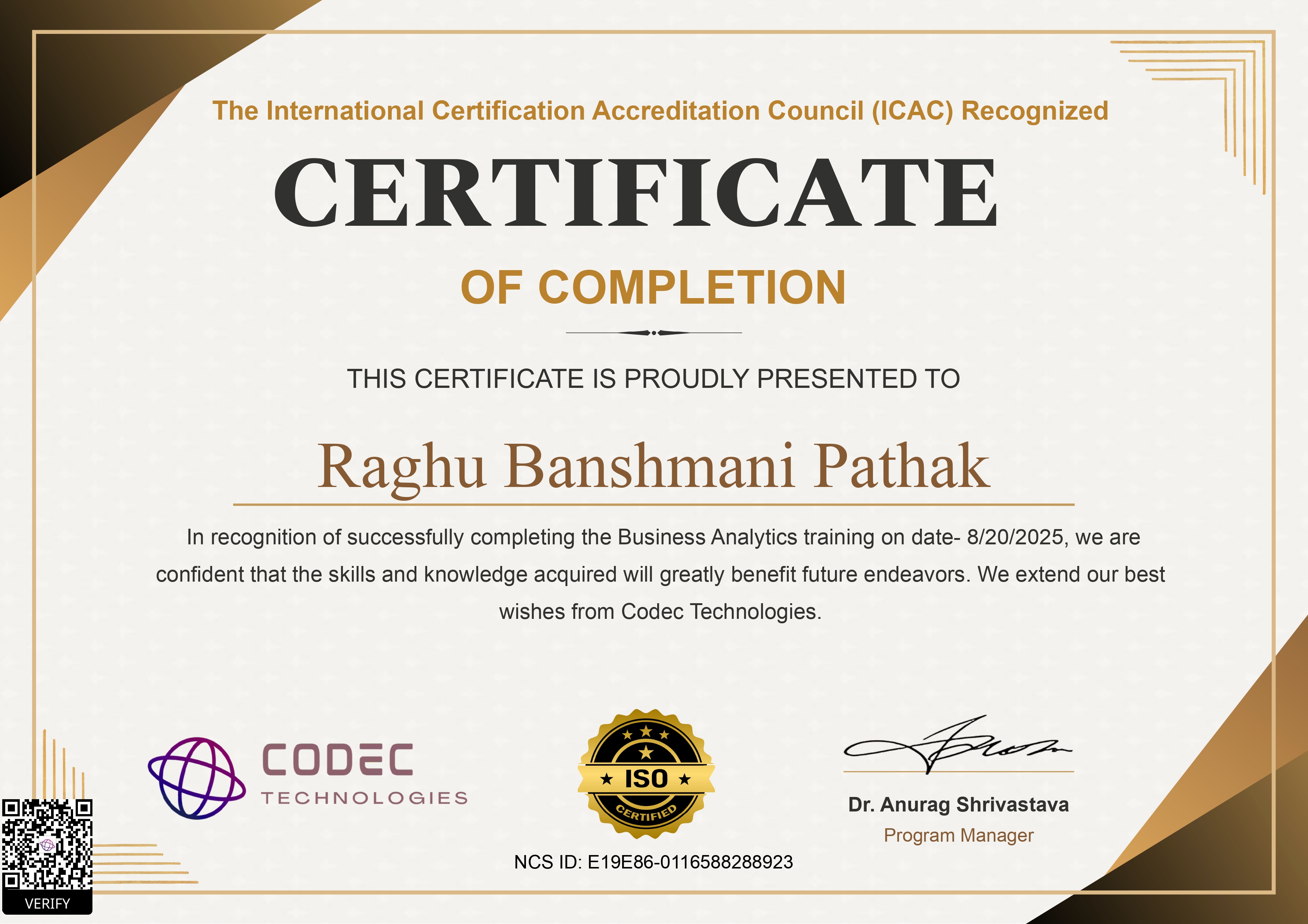 Certificate 